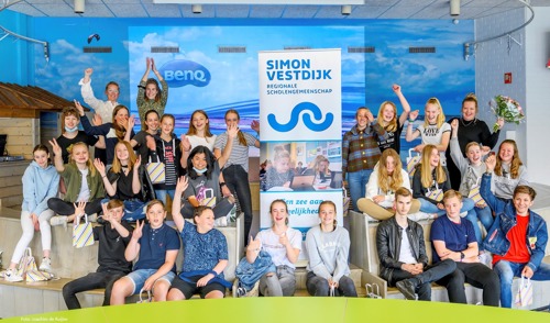 Foto van de winnende Smokefree Challenge klas RSG Simon Vestdijk