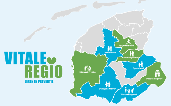 Overzicht gemeenten Vitale Regio Fryslân