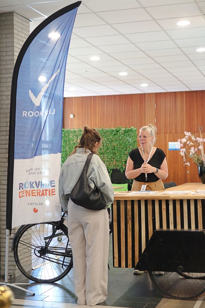Foto van ontvangst symposium Rookvrij