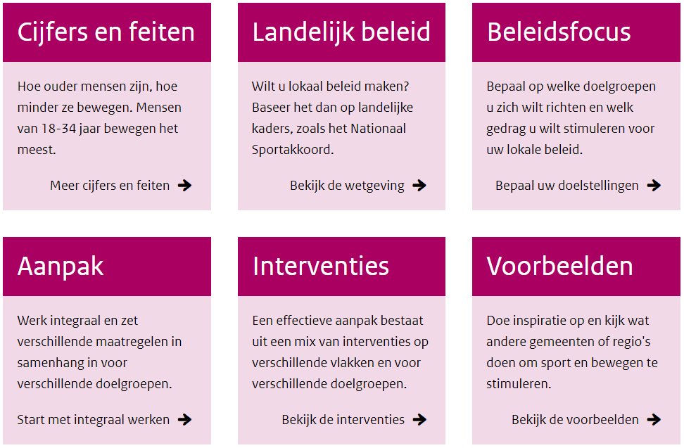 Aan de slag met sport en bewegen